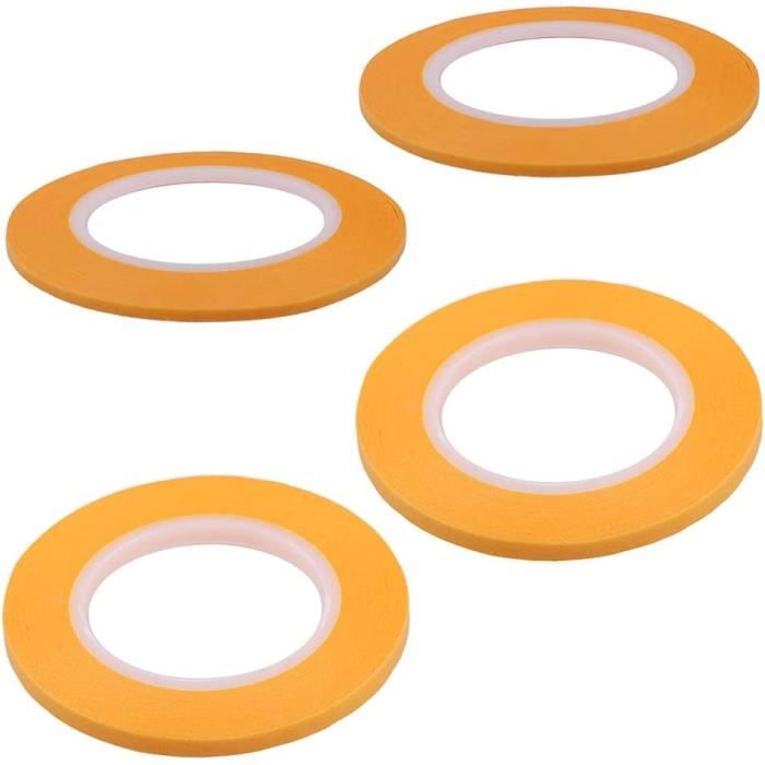 Rouleau Ruban De Masquage Fin 6mm X 33m - Pour Peinture Précise Et Travaux Propres