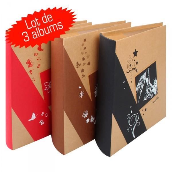 Album photo kraftty Brun 200 photos 11,5x15 Cdiscount BeauxArts et