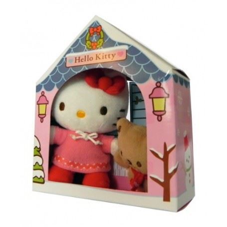 Peluche Hello Kitty avec son nounours dans une Cdiscount Jeux Jouets