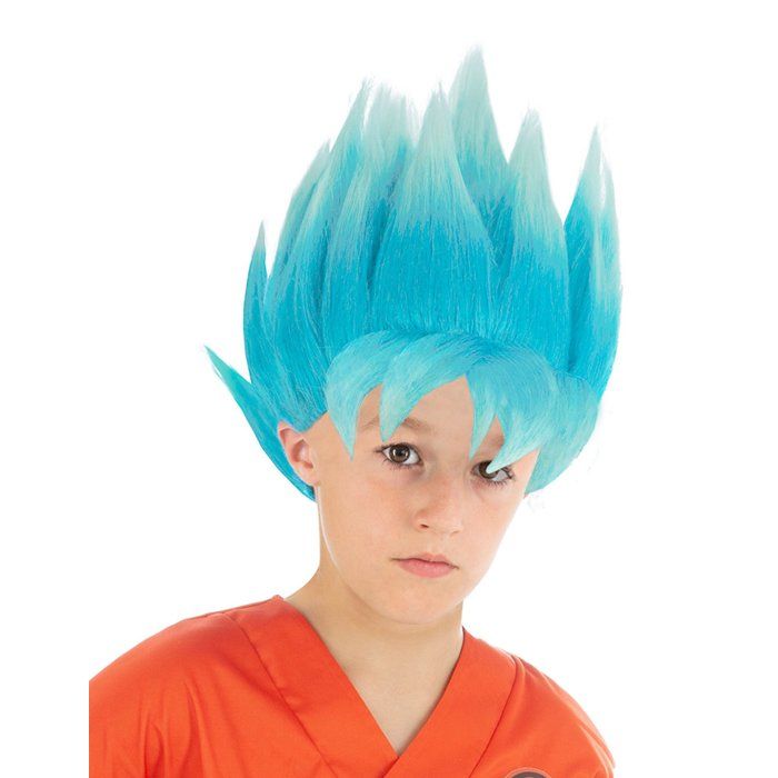 Perruque Bleue Goku Saiyan Super Dragon Ball Z Enfant Achat Vente Chapeau Perruque Cdiscount