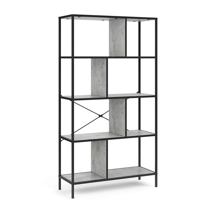 Vicco Room divider Fyrk, Oak rustic, 80 x 146.5 cm with 2