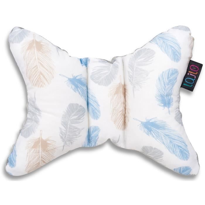Lajlo Oreiller Pour Bebe En Coton Soutient La Tete Et Le Cou Evite Le Syndrome De La Tete Plate 25 X 30 Cm Lavable Caresse Cdiscount Maison