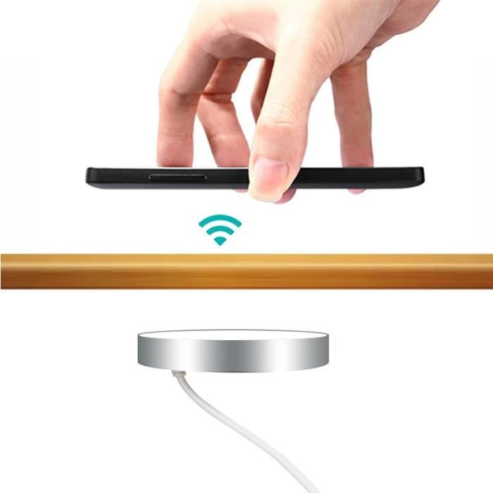 Chargeurs,QI Invisible chargeur sans fil pour iPhone 11X8 Samsung Huawei  meubles bureau bureau caché intégré Table chargeur rapide - Cdiscount  Téléphonie