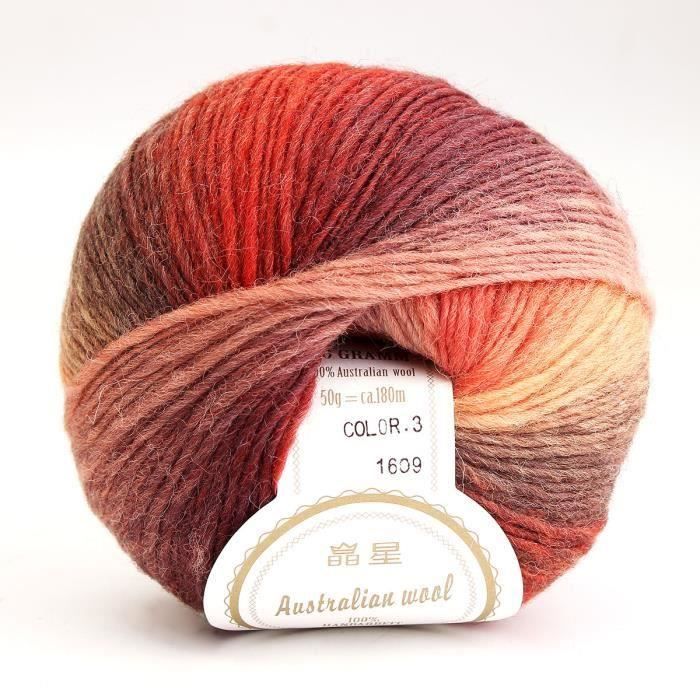Pelote De Laine Arc-en-ciel Pour Tricot Et Crochet, 400 M, 100 G - 100 % Luxueux Et Doux à La Main Pour Vêtements, Type 8
