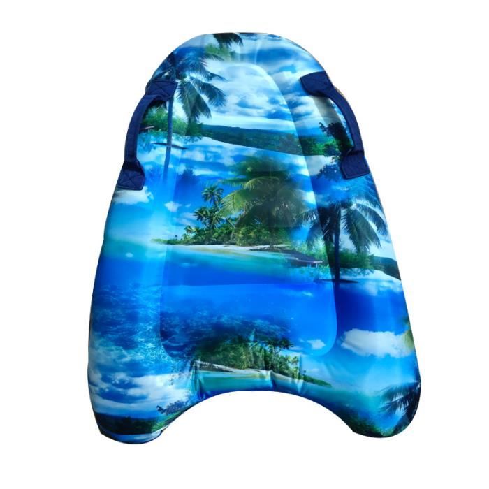 Planche De Surf Gonflable Avec Pompe Intégrée – 117 X 75,5 Cm – PVC Renforcé – Pour Piscine, Plage, Lac