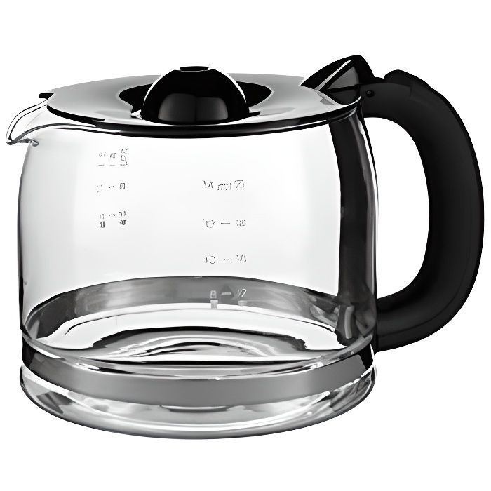 Russell Hobbs carafe 12 tasses couvercle machine café en verre Luna Matte 23240