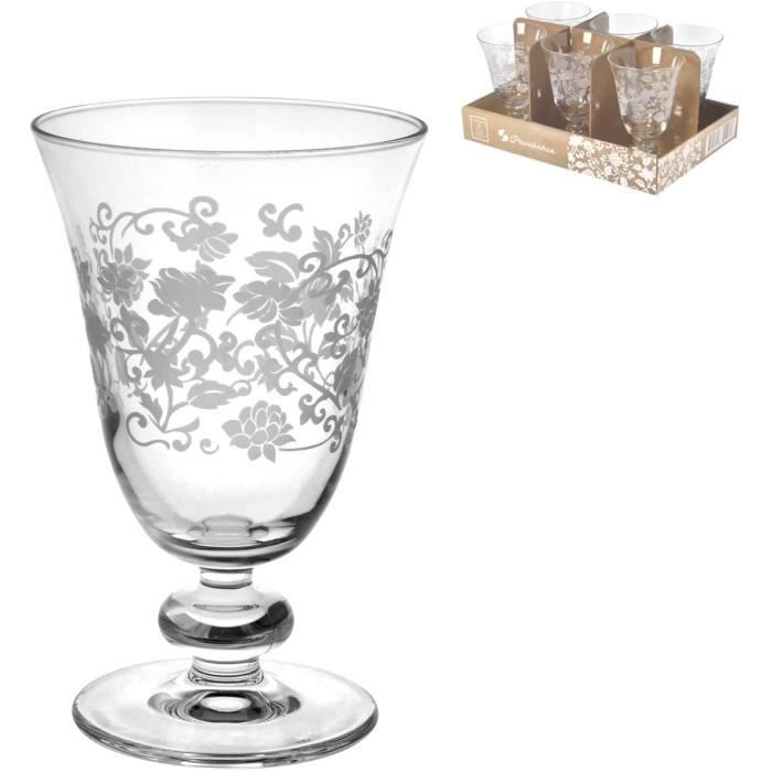 Hostelvia Lot de 6 verres /à bi/ère en verre tremp/é pour micro-ondes et lave-vaisselle 440 ml