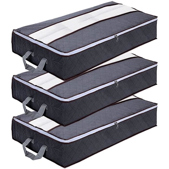Sac De Rangement Sous Le Lit 75l, Boîte De Rangement à Tiroir De Couverture, Organisateur De