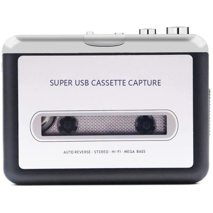 RADIO CD RMFC Lecteur Cassette Portable Walkman et convertisseur de Cassette  Audio en fichiers MP3 numeacuteriques Via USB Magn440 - Cdiscount TV Son  Photo