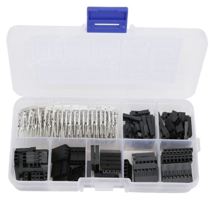 Kit 100PCS Connecteurs JST 2.54mm Femelles - 4 Broches Pour Cavaliers Et Fils