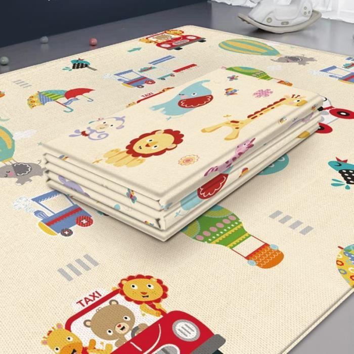 Tapis D Eveil Tapis De Jeu Pliable Pour Bebe Tapis De Puzzle Educatif Pour Enfants Tapis D Escalade Type Beige 180cm X 100cm Cdiscount Puericulture Eveil Bebe