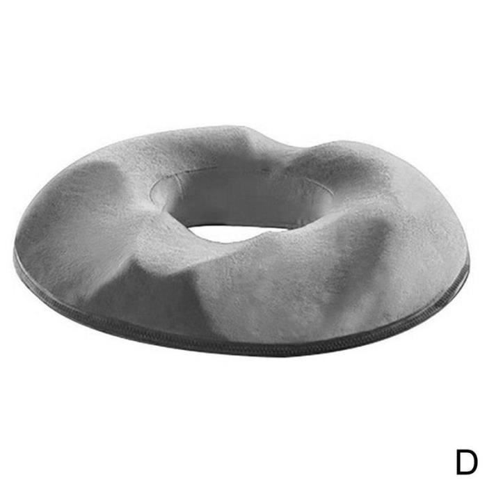 Coussin de siège - Couleur D - Donut - Orthopédique - Hémorroïd - Mousse à mémoire