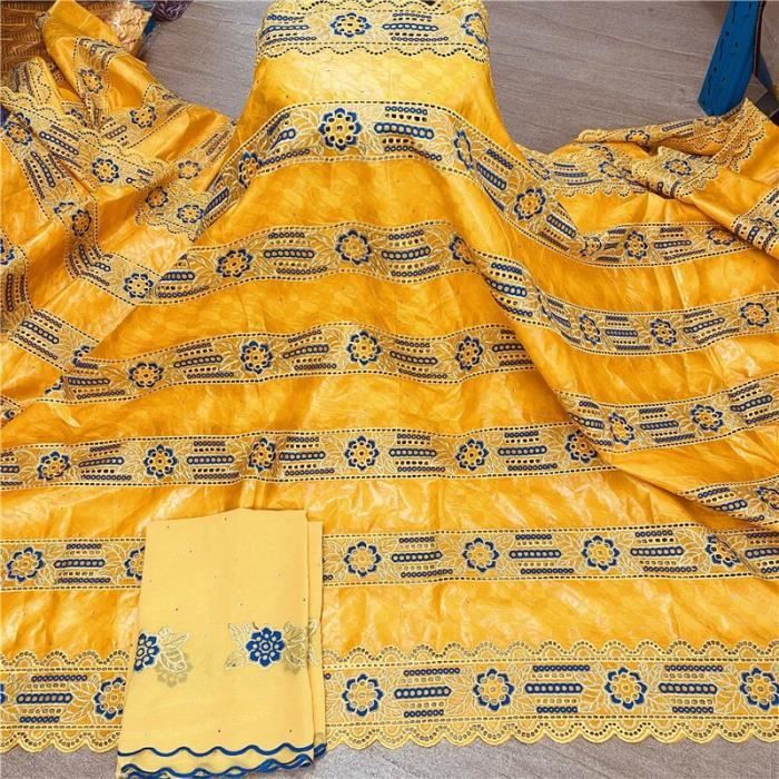 Tissus Tissu africain bazin riche en dentelle et brocart pour
