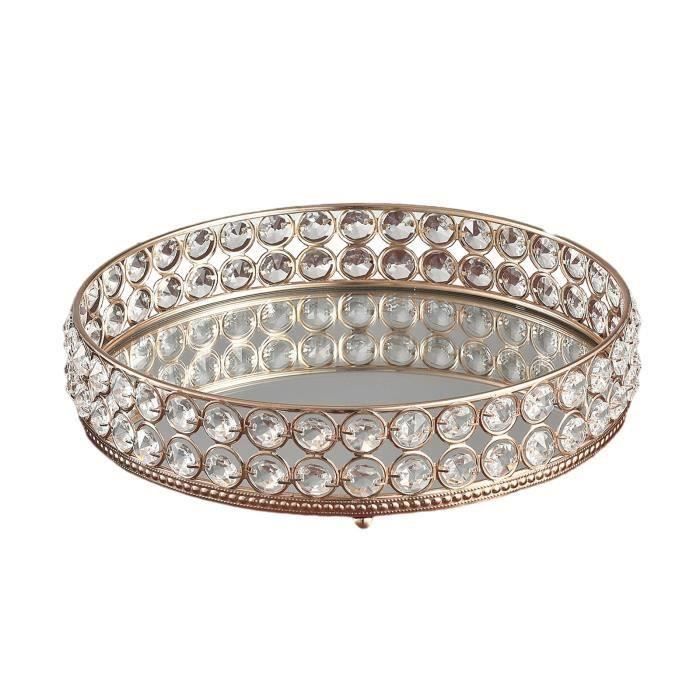 Villa Collection Plateau à Bougie Carré Noir 25 X 25 Cm