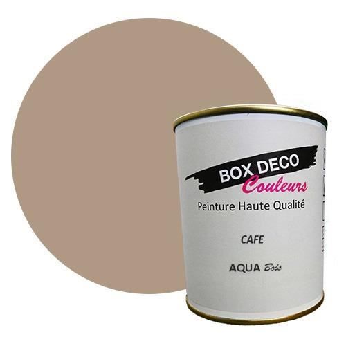 PEINTURE Teinte Marron Café meuble bois intérieur à base d’acrylique aspect velours-satin Aqua Bois - 750 ml - 9m²