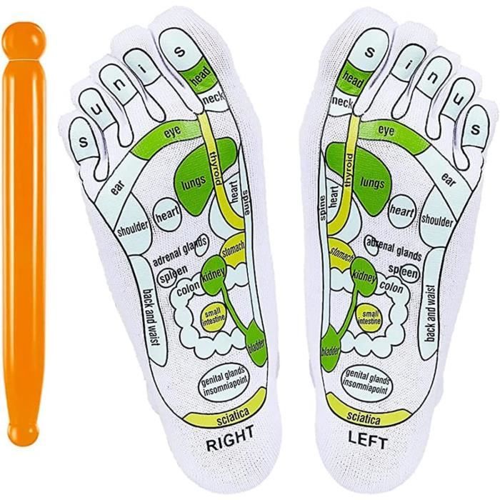 3 Paire Chaussettes De Rflexologie Chaussette De Massage Point D Acupuncture Pour Une Thrapie Des Pieds Facile La Maison De x3657 Cdiscount Electromenager