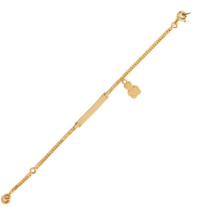 Diamantly Gourmette Bebe Or 750 Plaque Ourson 14 Cm Achat Vente Bracelet Gourmette Diamantly Gourmette Or Femme Adulte Dore Cd