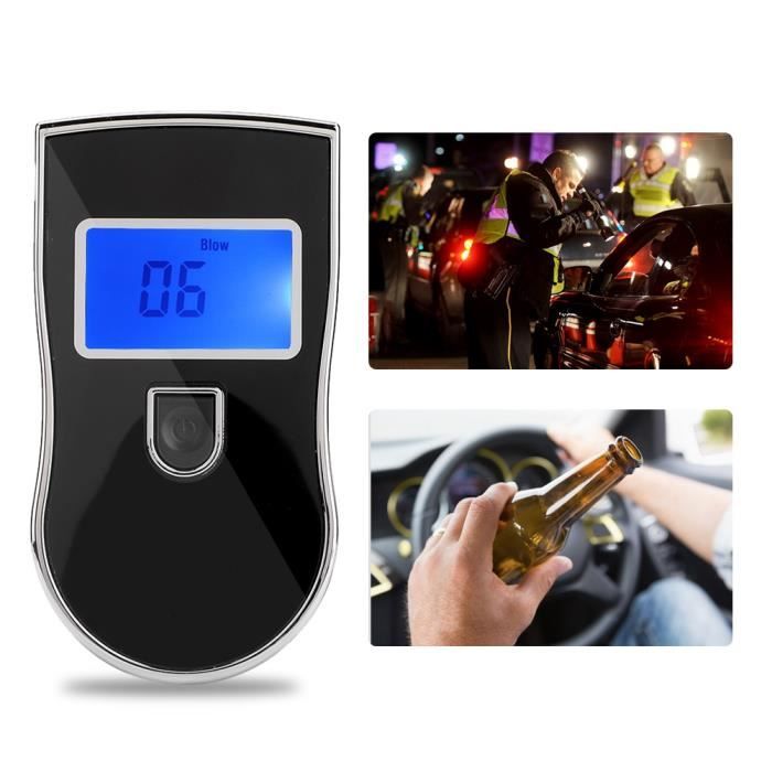 CAM2 Éthylotest Numérique Avec écran LED - 5 Embouts Buccaux, Plage 0.00-0.19% BAC - Test Rapide Et Précis - 8