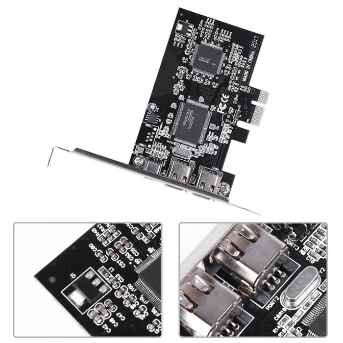 Scheda Mini PCI Express Con 3 Porte FireWire: 2x 800 Mbps E 1x 400 Mbps Per Laptop E Desktop