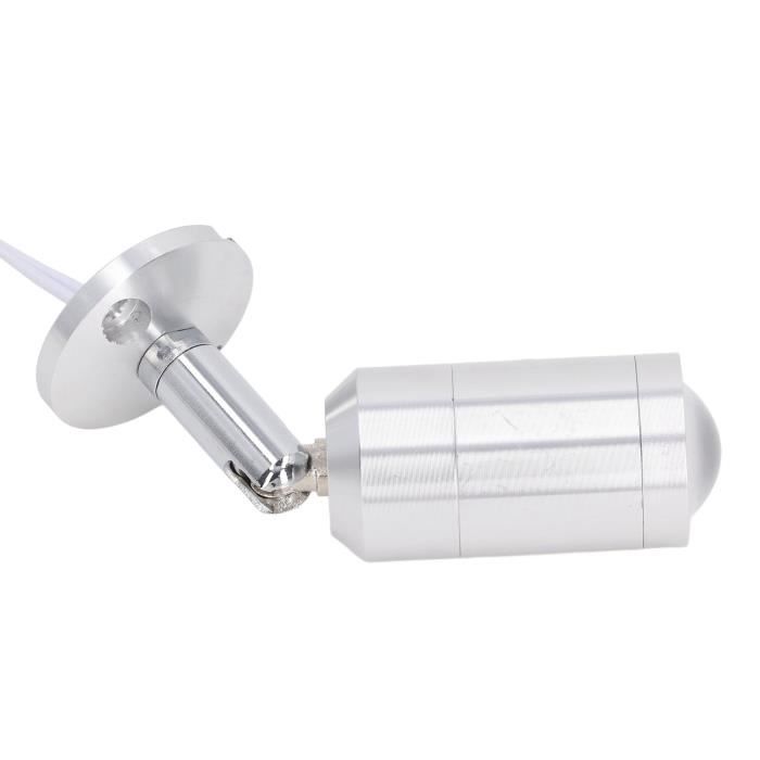 Projecteur LED Mini Pour Vitrine - Lumière Naturelle 4000K - Angle Réglable 180° - Alimentation 220V - Pour Bijoux, Étagères