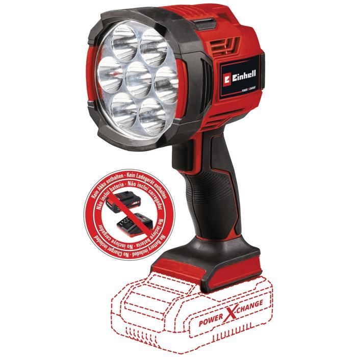 Lampe de travail EINHELL Power X change TE 182500 LiAC solo Sans fil LED 18 V