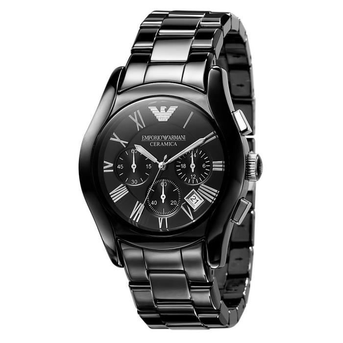 Emporio armani watch mens black deals