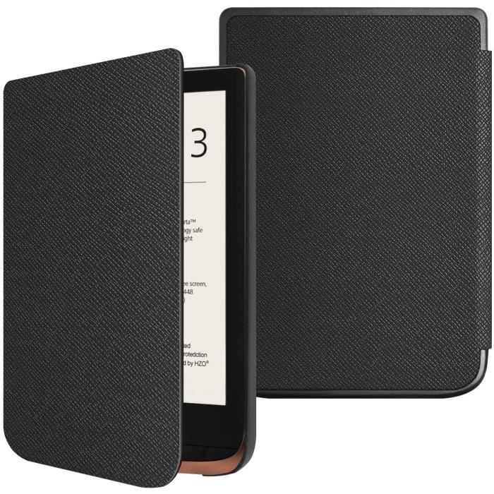 Étui Ultra Fin En Cuir PU Pour Pocketbook Touch Lux 622/623 - Couleur Bordeaux - Découpe Précise, Ajustement Sûr