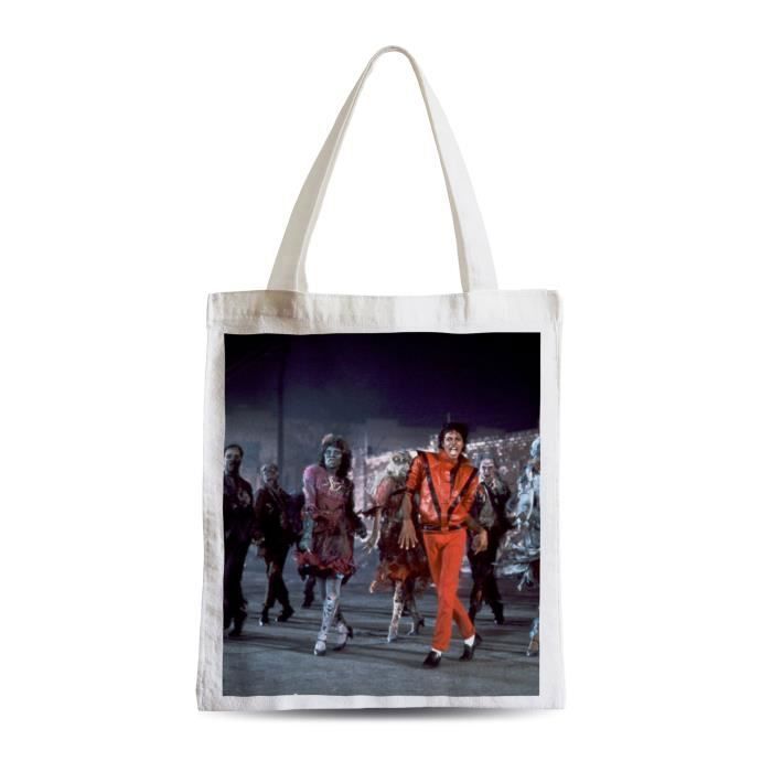 Grand Sac Shopping Plage Etudiant Michael Jackson Thriller