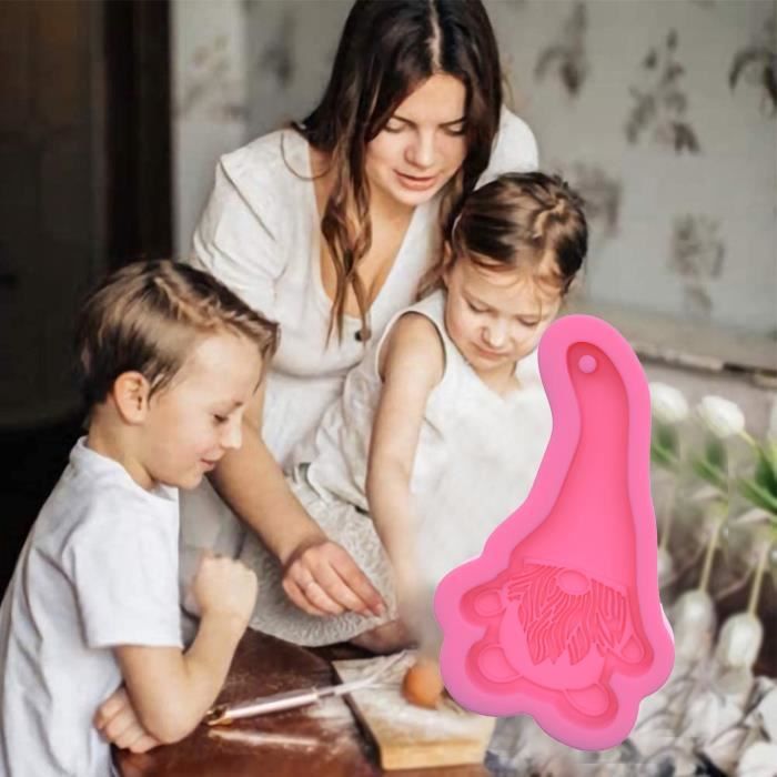 Moule En Silicone Pour Gnome De Noël - Pour Bougies, Résine époxy, Plâtre - Père Noël Sans Visage, 2 Modèles (flocon Et Arbre)