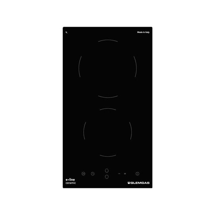 Domino vitrocéramique 30 cm - 2 Hi-Light - 9 puissances de chauffe - 3 GLEM - GTH32T