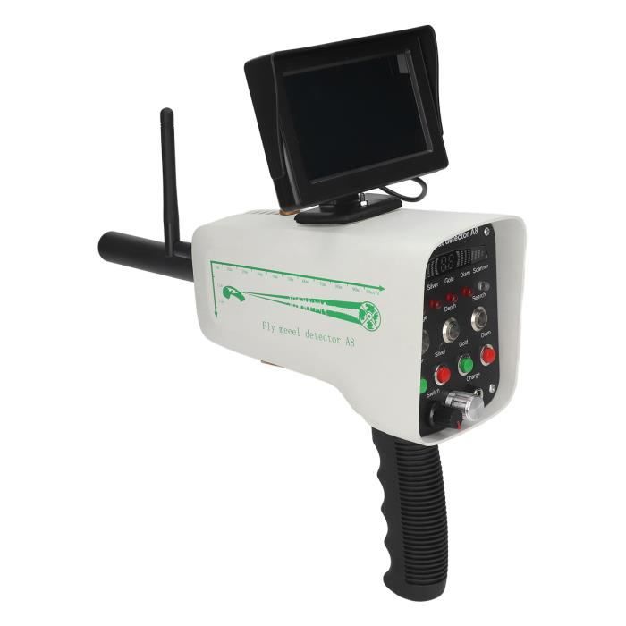 GOTOTOP Détecteur dor à longue portée Détecteur dor longue portée Scanner de métaux souterrain AC100 à 240V avec écran