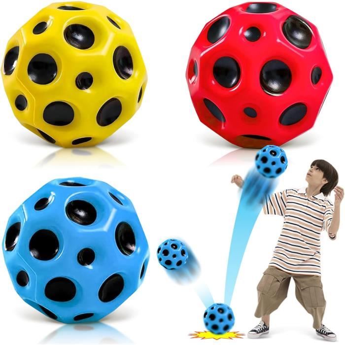 3Pcs Astro Jump Ball, Balle Rebondissante, Balle Sensorielle, Colorée Space  Ball, Jump Ball, Super High Bouncing Ball, Moon Bouncing Ball, Facile à