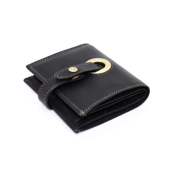 Porte-monnaie Cuvette Katana En Cuir De Vachette Marron - Dimensions 9x7x2,5 Cm, Occasion