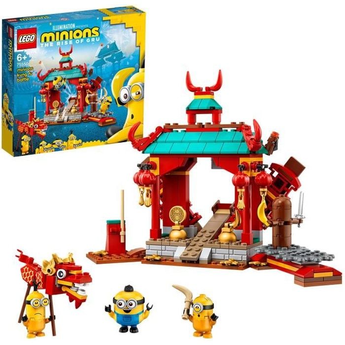 LEGO® 75550 Minions Combat de kung-fu des Minions Jouet avec les figurines des Minions Kevin Stuart et Otto
