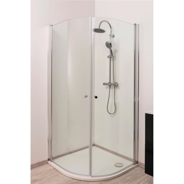 Aqua Porte De Douche 1 4 De Cercle Coulissante Frisco 90 X 90 X