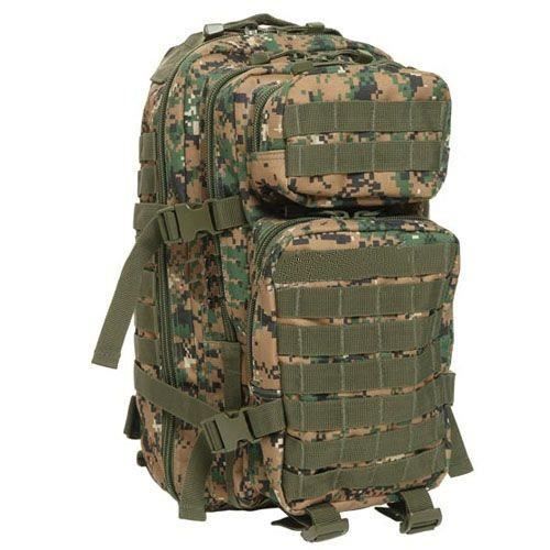 Sac à dos dassaut - Miltec - Camouflage Digital Woodland - Extensible - 36 Litres - Multi poches Sac à dos dassaut - Miltec - Camouflage Digital Woodland - Extensible - 36 Litres - Multi poches
