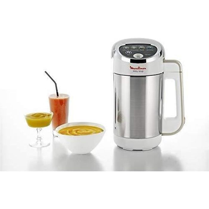 Robot cuiseur Moulinex Easy Soup Blender Chauffant - 1000W - Capacité 12L - Soupe Velouté Compote Smoothies - Moulinex