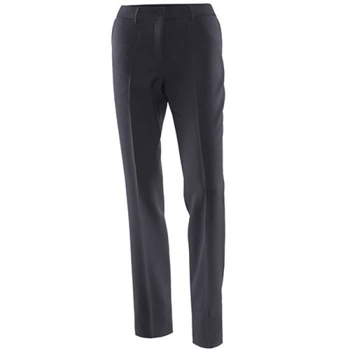 Pantalon femme droit noir online