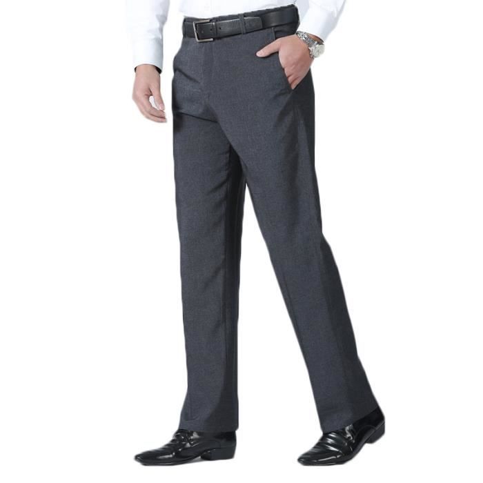 Pantalon Homme taille haute de baggy Pantalon Hommes uni pressage