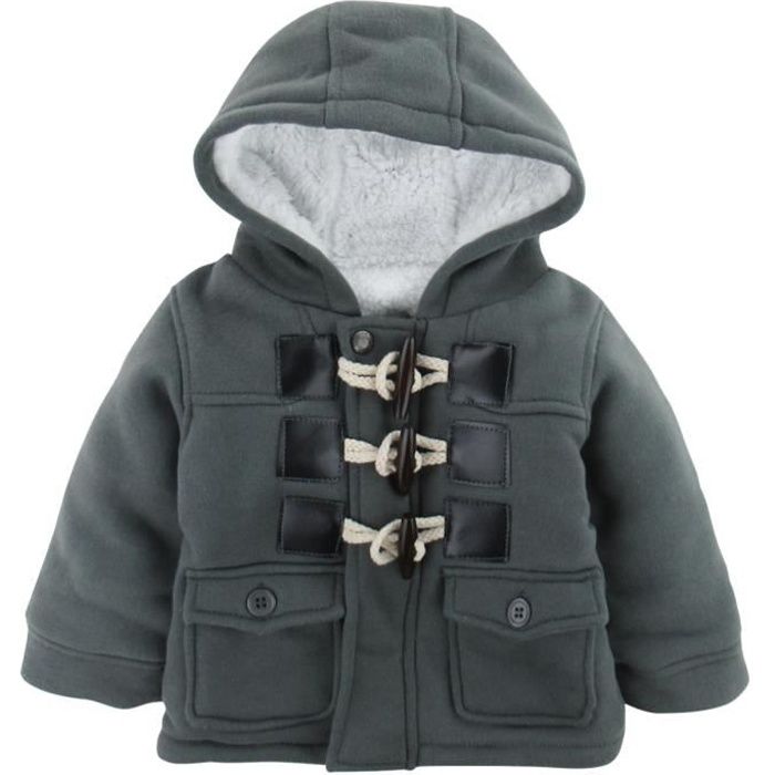 Manteau Bébé Garçon Hiver Vêtements Enfant Chaud Encapuchonné Tenue Veste  Coton Manche longue