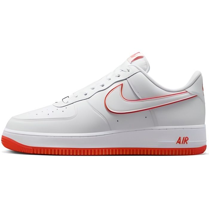 Basket Nike AIR FORCE 1 LO Blanc NIKE Cuir Lacets