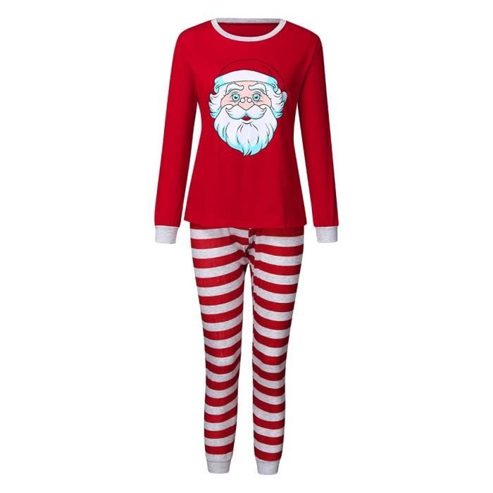 Noel Femmes Maman Dessin Anime Pere Noel Imprimer Top Pantalon Xmas Famille Vetements Pyjamas Rouge Cdiscount Pret A Porter