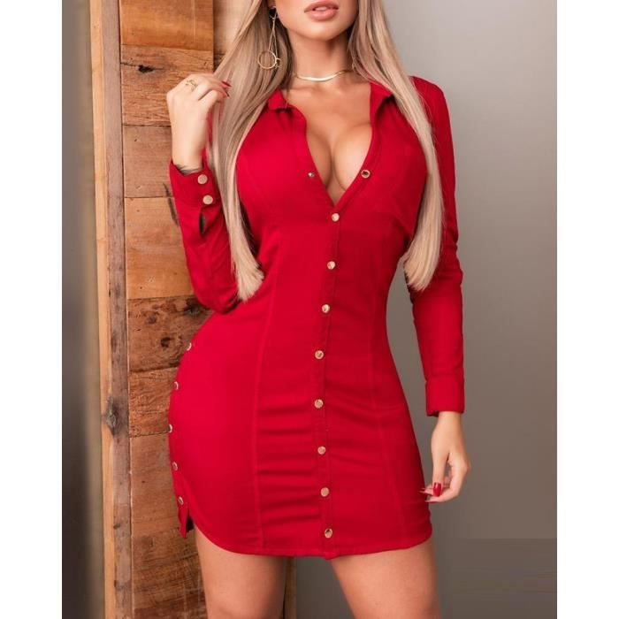 Robe chemise moulante online