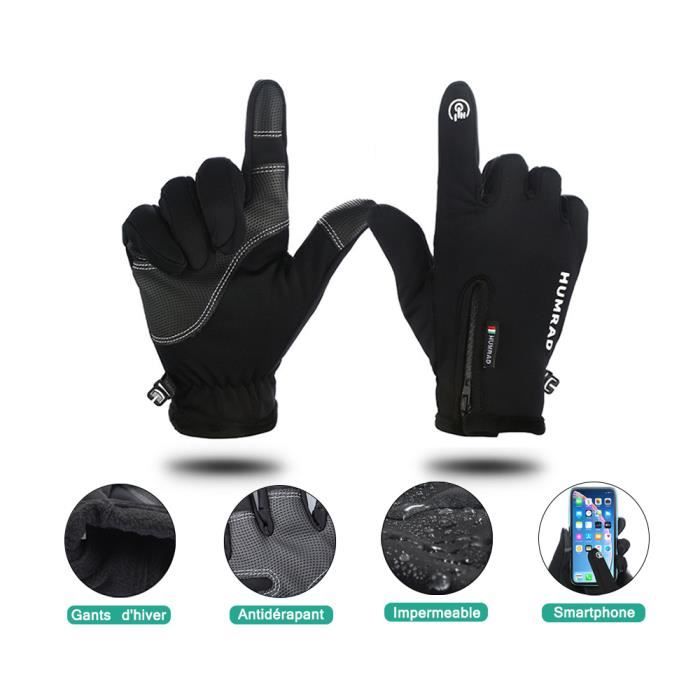 Gants chauffants - Écran tactile - Gants thermiques chauffants pour les  Sports d'hiver