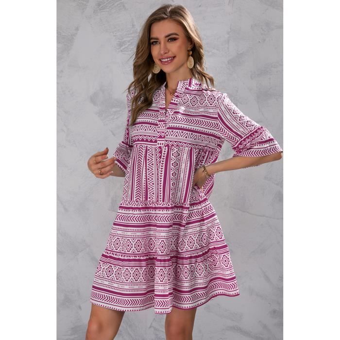 Robe fluide droite best sale femme