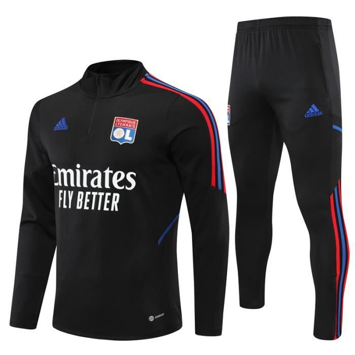 Taille S Survetement de Foot Olympiquee Lyonnais 22 23 Saison Ensemble Nouveau Maillot de Football Homme Cdiscount Sport