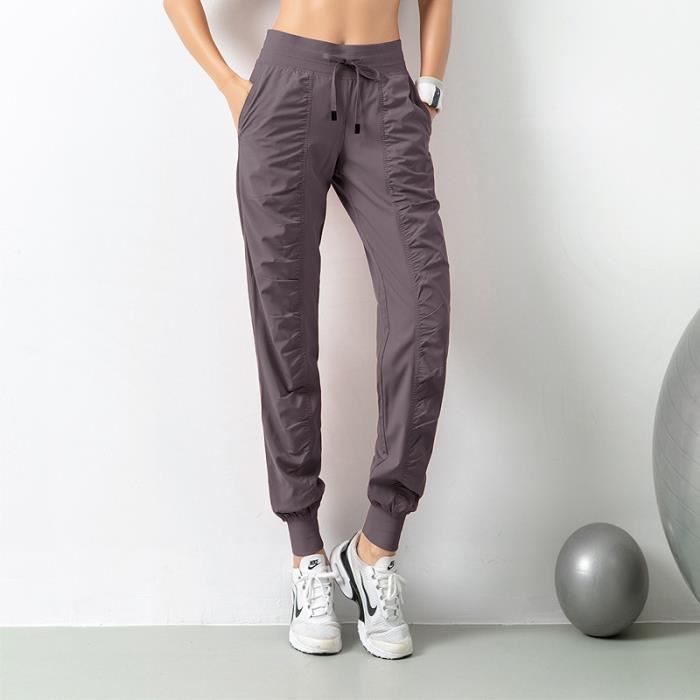 Pantalon de survêtement femme Marque Sport stretch respirant