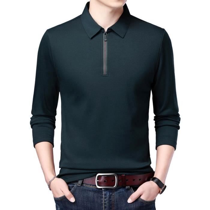 Polo fermeture eclair homme online