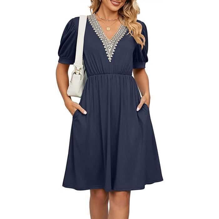 Robe Africaine Femme Manches 3/4 – Style Vintage, Col Rond | Longueur Genou | Pour Soirée, Mariage, Occasion Spéciale