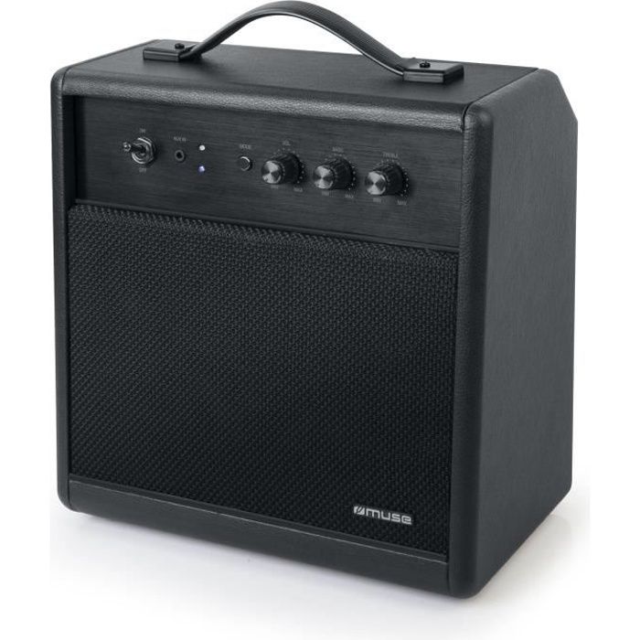 Enceinte bluetooth MUSE M-660 BT - 100W - Aigus et graves réglables - Coffrage bois - Noir